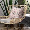 HomeRoots Broadcloth 16 Light Green Red Roses Indoor Outdoor Throw Pillow view 3