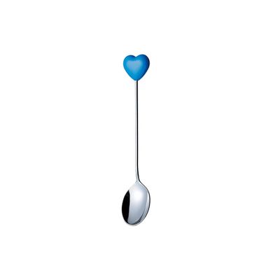 CASUAL PRODUCT Heart Tone Tea Spoon, Blue, Set of 12