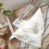 4 Piece Duvet Cover Bedding Set Queen Size, Ombre Abstract Geometry Gradient Brown and Grayish White Luxury Soft Bedding Set Comforter Cover (1 Duvet Cover + 1 Bed Sheets + 2 Pillowcases) view 4