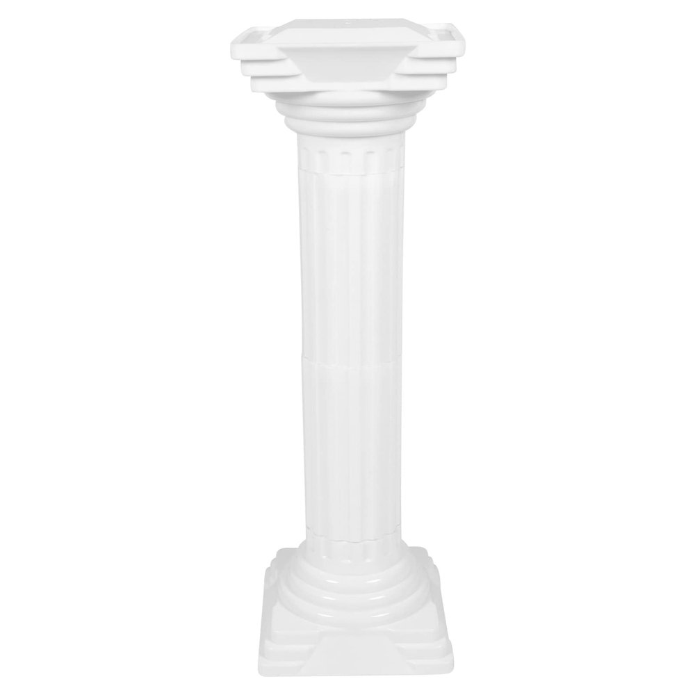 Hemoton Porch Roman Decorative Wedding PVC, Zen Decorative Pillars, Decorative- Roman Style Corinthian- White Garden Bridge 34inch Statue