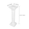 Hemoton Porch Roman Decorative Wedding PVC, Zen Decorative Pillars, Decorative- Roman Style Corinthian- White Garden Bridge 34inch Statue view 2