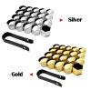 JINYISI 20pcs 17mm/19mm/21mm Nut Caps Car Wheel Auto Hub Screw Cover,for Chevrolet Cruze Lacetti Spark Captiva Aveo Orlando Epica Camaro view 3