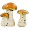 Polmedia Polish Pottery Mushroom Figurine - Brown Pattern Made in Poland view 3