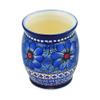 Polmedia Polish Pottery Utensil Jar UNIKAT - Blue Heaven Pattern Handmade in Boleslawiec Poland + Certificate of Authenticity view 2