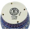 Polmedia Polish Pottery Utensil Jar UNIKAT - Blue Heaven Pattern Handmade in Boleslawiec Poland + Certificate of Authenticity view 4