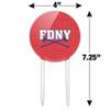 Acrylic FDNY Axe Pattern Cake Topper Party Decoration for Wedding Anniversary Birthday Graduation view 2