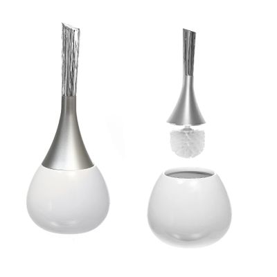 ih casa dcor Dolomite Holder (White) Toilet-Brushes