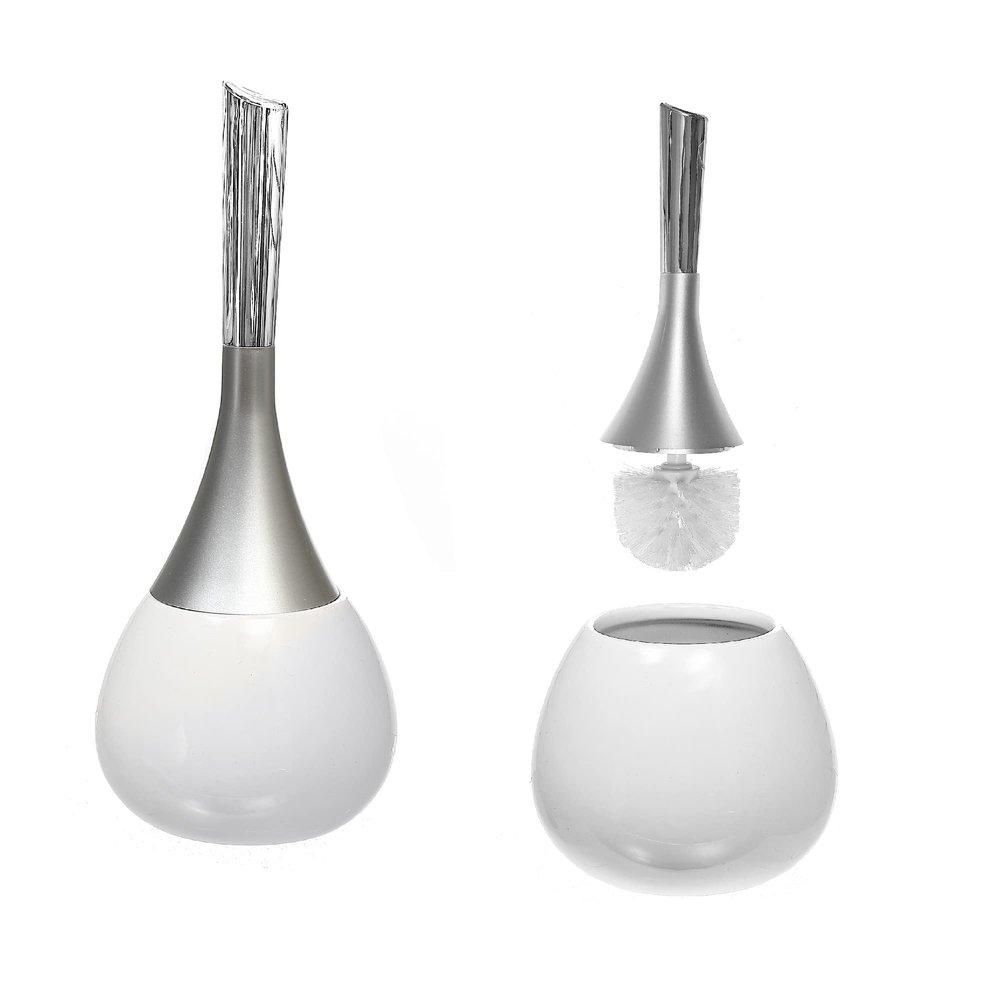 ih casa dcor Dolomite Holder (White) Toilet-Brushes