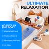 SereneLife Bubble Bath Mat, Bathtub Mat with Air Massage and Remote Control, Waterproof, Non-Slip, Adjustable Bubble Intensity, Aroma Diffuser, 47x14.2 Inch Full Body Spa Massager view 2