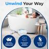 SereneLife Bubble Bath Mat, Bathtub Mat with Air Massage and Remote Control, Waterproof, Non-Slip, Adjustable Bubble Intensity, Aroma Diffuser, 47x14.2 Inch Full Body Spa Massager view 3