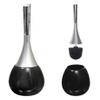 ih casa dcor Dolomite Toilet Holder and Brush (Black) view 1