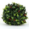 3rd Street Inn Holly Topiary Ball - 7" Artificial Topiary Plant - Wedding Decor - Indoor/Outdoor Artificial Plant Ball - Topiary Tree Substitute (8, Holly) view 1