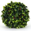 3rd Street Inn Holly Topiary Ball - 11" Artificial Topiary Plant - Wedding Decor - Indoor/Outdoor Artificial Plant Ball - Topiary Tree Substitute (2, Holly) view 1