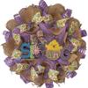 Spring Wreath, Luxury Handmade - Burlap Spring Chick Front Door Decor, 24 or 28 Inch view 1