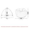 Bean Bag NLIAN Chair Safe Self-Locking Zipper Design with Padding for Children Teenagers and Adults Bedroom Small Sofa 39.3x37.4in view 3