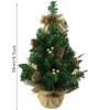 YKHB Artificial Tree Retro Artificial Desktop Christmas Tree Simulation Tree Decoration Christmas Holiday Home Office Decoration 15 in Living Room Garden Decoration view 2