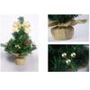 YKHB Artificial Tree Retro Artificial Desktop Christmas Tree Simulation Tree Decoration Christmas Holiday Home Office Decoration 15 in Living Room Garden Decoration view 4
