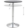 (Fast Shipments) Modern Counter Height Dining Table, Suitable for Kitchen, Dining Room, Living Room, Apartment, Small Space Bar Table Black 23.6 MDF view 3
