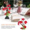 DOITOOL Sushi Dish Decor Artificial Sushi Restaurant Sashimi Serving Plate Artificial Flowers Sashimi Platter Decoration Green Plant Dish for Japanese Restaurant Desktop Display view 3