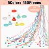 50 Pcs Throw Streamers Colorful Hand Held Streamer No Mess Confetti Crackers Party Streamers Wedding Toss for Engagement Graduation Party Favors Shows Supplies view 2