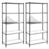 EZPEAKS 2 Pack Shelving - 5 Tier Storage Shelves, Metal Shelves Adjustable 30''W x 14''D x 47''H Garage Storage Shelves 150 LBS Loading Capacity Shelving Units with Liner Wire Rack view 4