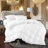 100% Egyption Cotton Comforter 100 Series 300 GSM 3 PC Comforter Set Fill Power Buffy Overfilled All Season White - Twin Size Soft Quilted with Corner Tabs, Winter Warm Fluffy view 1