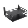 Wall Mount DVD Shelf, Double Layer Floating Wall Shelf TV Box Shelf Wall Mounted Router DVD Cable Box Shelf for Wall Decoration view 1
