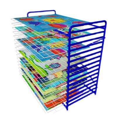 LYLFF 16-Layer Drying Rack Can Be Folded Up and Down Children's Art Drying Rack, Studio School Art Studio Art Paper Work Display Rack (Size : 16 Floors)