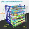 LYLFF 16-Layer Drying Rack Can Be Folded Up and Down Children's Art Drying Rack, Studio School Art Studio Art Paper Work Display Rack (Size : 16 Floors) view 2