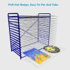 LYLFF 16-Layer Drying Rack Can Be Folded Up and Down Children's Art Drying Rack, Studio School Art Studio Art Paper Work Display Rack (Size : 16 Floors) view 3