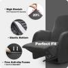 4 Pieces Velvet Recliner Chair Cover, Stretch 1 Seat Recliner Sofa Slipcover Soft Anti-Slip Reclining Armchair Cover with Pocket Furniture Protector for Dog Cat (Blue) view 2