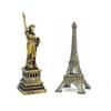 Ak Handicraft Statue Of Liberty (6 Inch), Eiffel Tower (7 Inch) Metal Statue Combo Pack | Home Decor Item . view 1