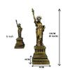 Ak Handicraft Statue Of Liberty (6 Inch), Eiffel Tower (7 Inch) Metal Statue Combo Pack | Home Decor Item . view 2
