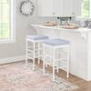 Linon Dehart Barstool White view 2