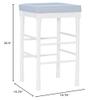 Linon Dehart Barstool White view 3