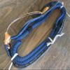 Brazilain Navy Blue on Black Poly Pro 7x9LH 3/4" x 3/4" Bull EPT Bull Ropes Full Brazilian 16' view 3