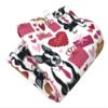 Artesian 2 Super Cute Puppy Love Dogs Plush Pink Hearts, Gift wrap Bones, Boxer, Chihuahua, Poodle 2-PK 100% Kitchen Hand Towels view 3