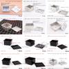 6 7 8 9 10cm Square Cube Smooth Nonstick Leaky Anodizing Aluminium Bread Box Mold with Lid Cake Toast Maker DIY Bakeware (7.5cm Leaky) view 4