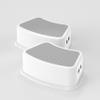 Step Stool for Kids (2 Pack) Toddler Potty Training Stool with Non-Slip Grip, Lightweight Step Up Stool for Bathroom, Kitchen, Bedroom, Toy Room & Living Room (Gray White) view 1