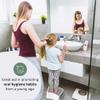 Step Stool for Kids (2 Pack) Toddler Potty Training Stool with Non-Slip Grip, Lightweight Step Up Stool for Bathroom, Kitchen, Bedroom, Toy Room & Living Room (Gray White) view 3