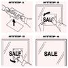 Vinyl Wall Decal Hair Salon Tools Hair Dryer Comb Scissors Mirror Stickers Mural Large Decor (g6368) Black view 3