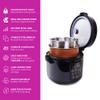 Yum Asia Kumo YumCarb Rice Cooker with Ceramic Bowl and Advanced Fuzzy Logic, (5.5 Cups, 1 Litre), 5 Rice Cooking Functions, 3 Multicooker Functions, 110V US Power (Dark Stainless Steel) view 3