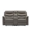 7QIAU Faux Leather Upholstered Modern Sofa Bed for Compact Living Space, Apartment, Dorm, Bonus Room 2 Cupholders, Oversized view 4