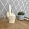 Big Fuck You Candle, Large Middle Finger Candle, Hand Gesture Candle, Homemade soy candle, Candle Gift, Funny candle, Scented candle (Grey, VANILLA) view 2