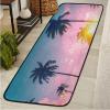Tropical Palm Tree Landscape Rugs Non Slip Rubber Backing Heavy Duty Mat for Kitchen, Bathroom,Floor Home, Easy Cleaning Kitchen RugBeautiful Sunset Carpet Runner (6' x 2') view 3