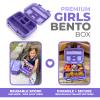Bento Box Lunch Boxes for Toddlers Kids Girls, 5 Portion Sections Secure Lid, BPA Free Removable Tray, Pre-School Kid Daycare Lunches Snack Container Ages 3 to 5, Loncheras Para Nias, Purple Unicorn view 2