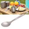 Utensils, Sandblasting Exquisite Flatware for Hiking for Picnic(Spoon) view 3
