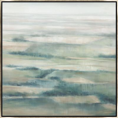 36 x 36 Fields of Green I SILVER