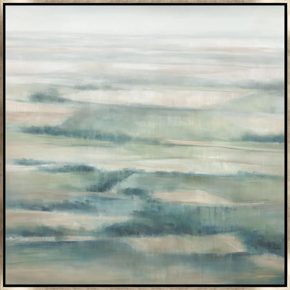 36 x 36 Fields of Green I SILVER