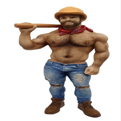 December Diamonds 55-55328 Poke The Bear Series, Construction Bear, Resin Ornament
